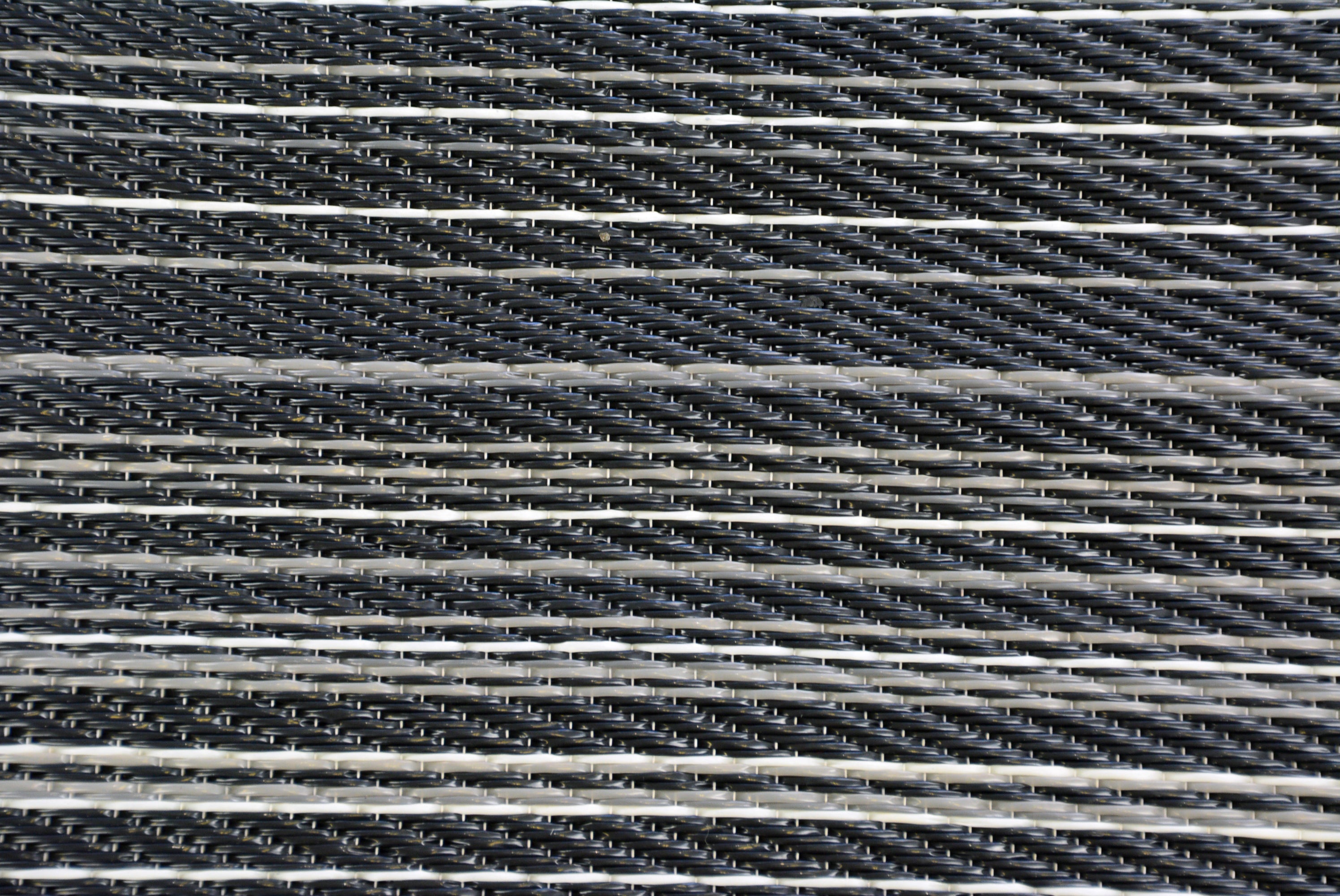 Reversible Indoor/Outdoor Mats - Chatai Rongoli - Black-90x150