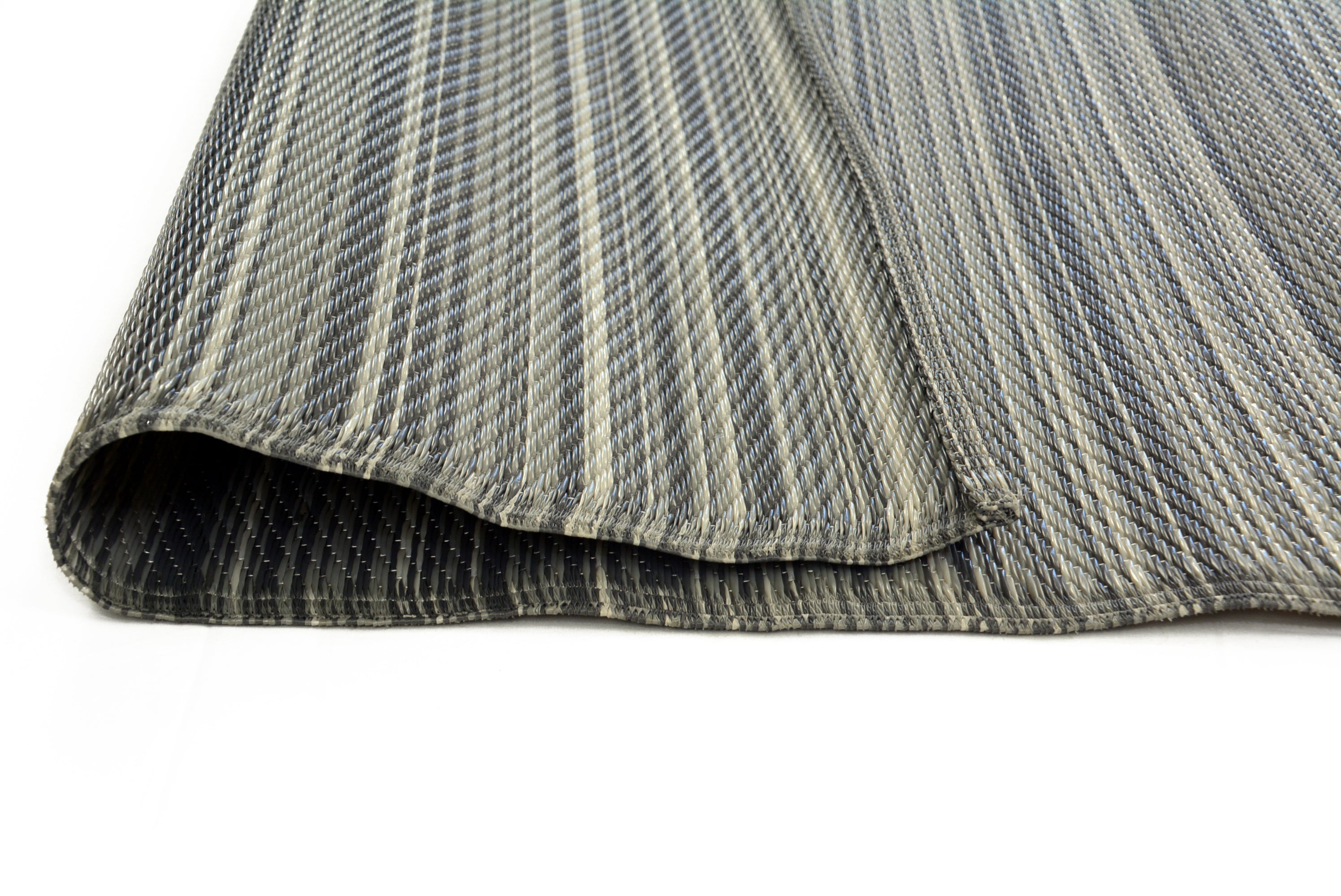 Reversible Indoor/Outdoor Mats - Chatai Rongoli - Grey-90x150