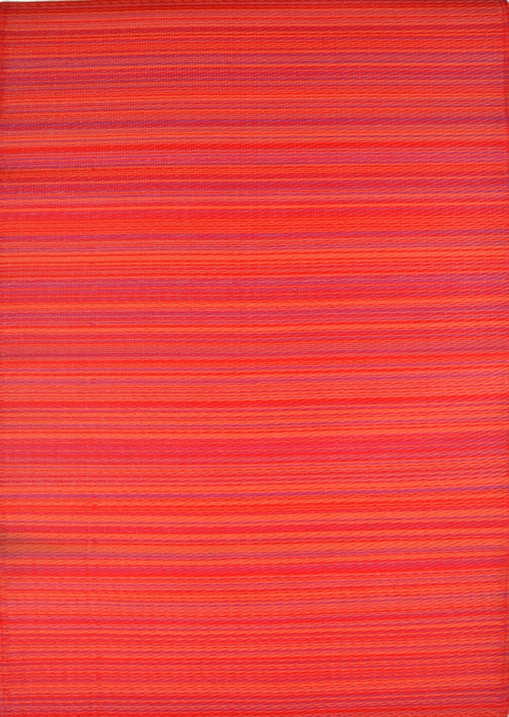 Reversible Indoor/Outdoor Mats - Chatai Rongoli - Red-90x150