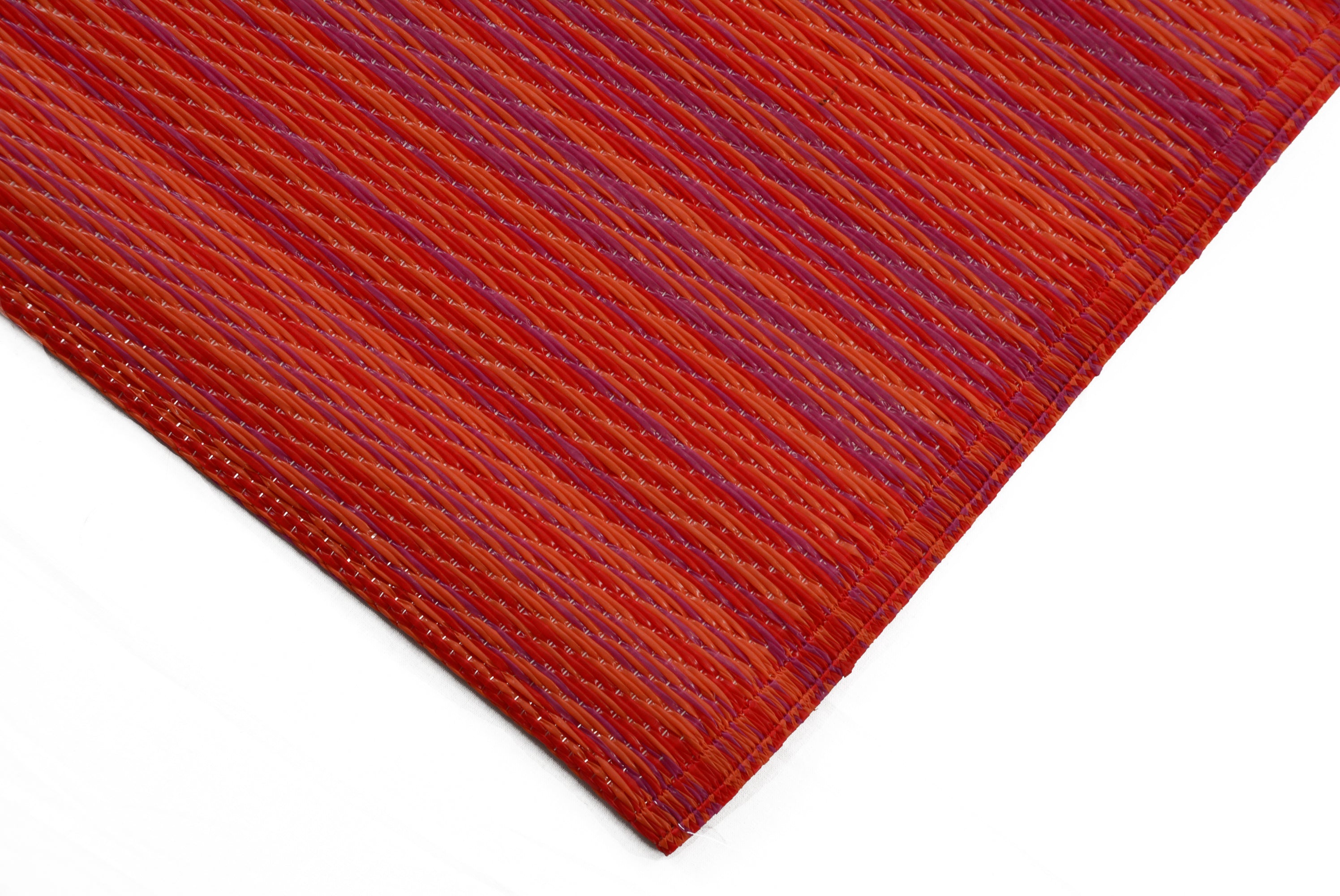 Reversible Indoor/Outdoor Mats - Chatai Rongoli - Red-90x150