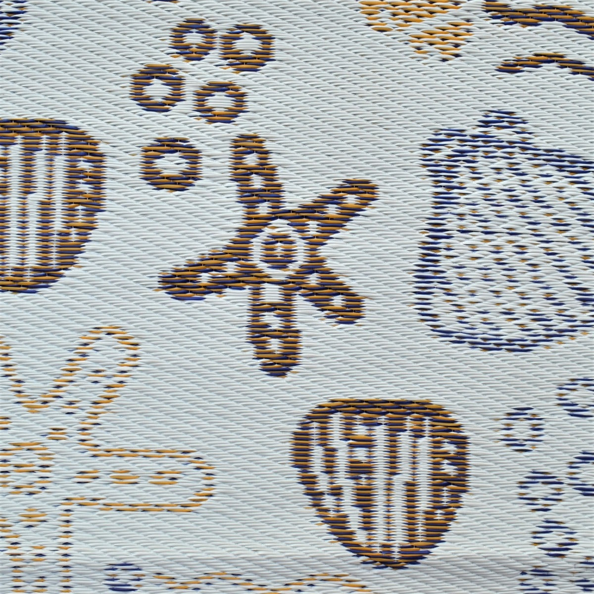 Reversible Outdoor Plastic Mat - Chatai Shells-Multi- 120x170cm
