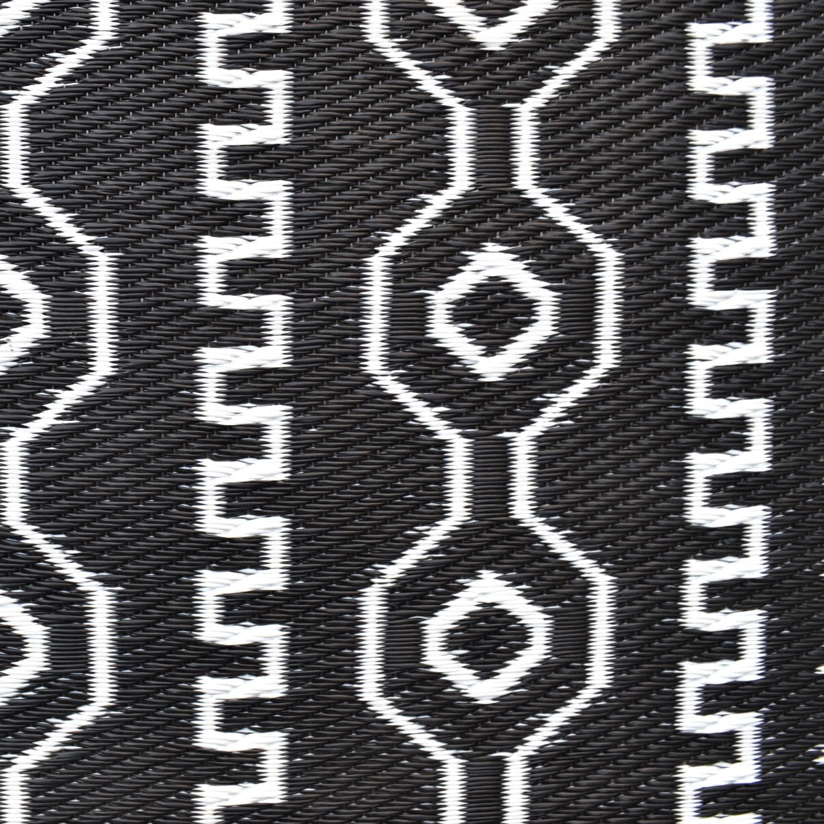 Reversible Outdoor Plastic Mat - Chatai Tomo - Black- 120x170cm