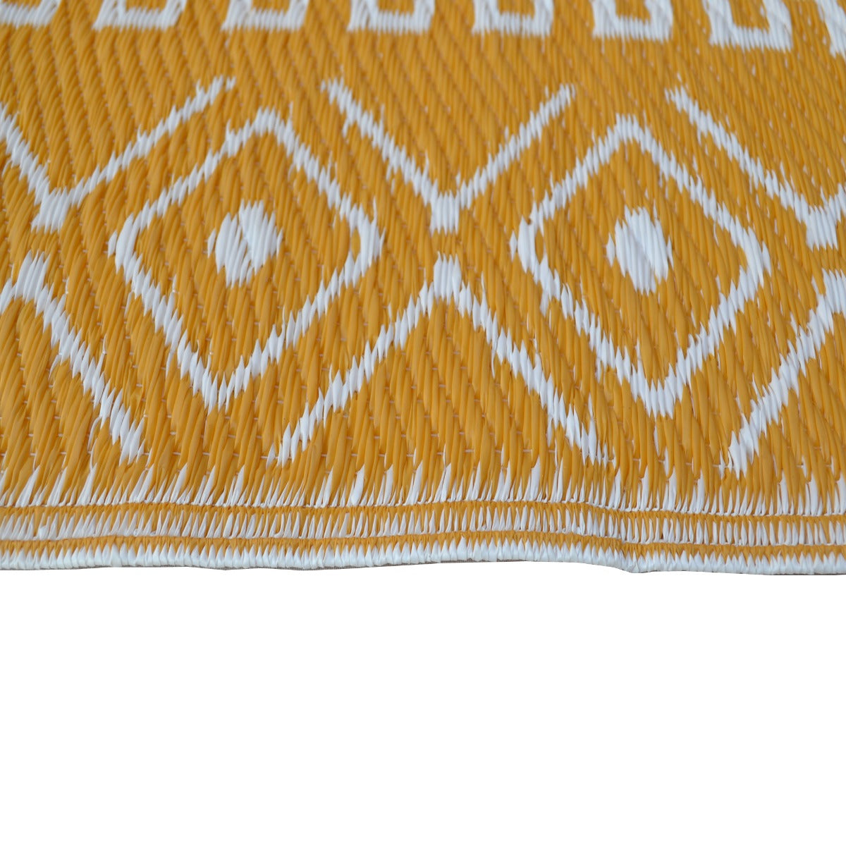Reversible Outdoor Plastic Mat - Chatai Tomo - Yellow- 120x170cm