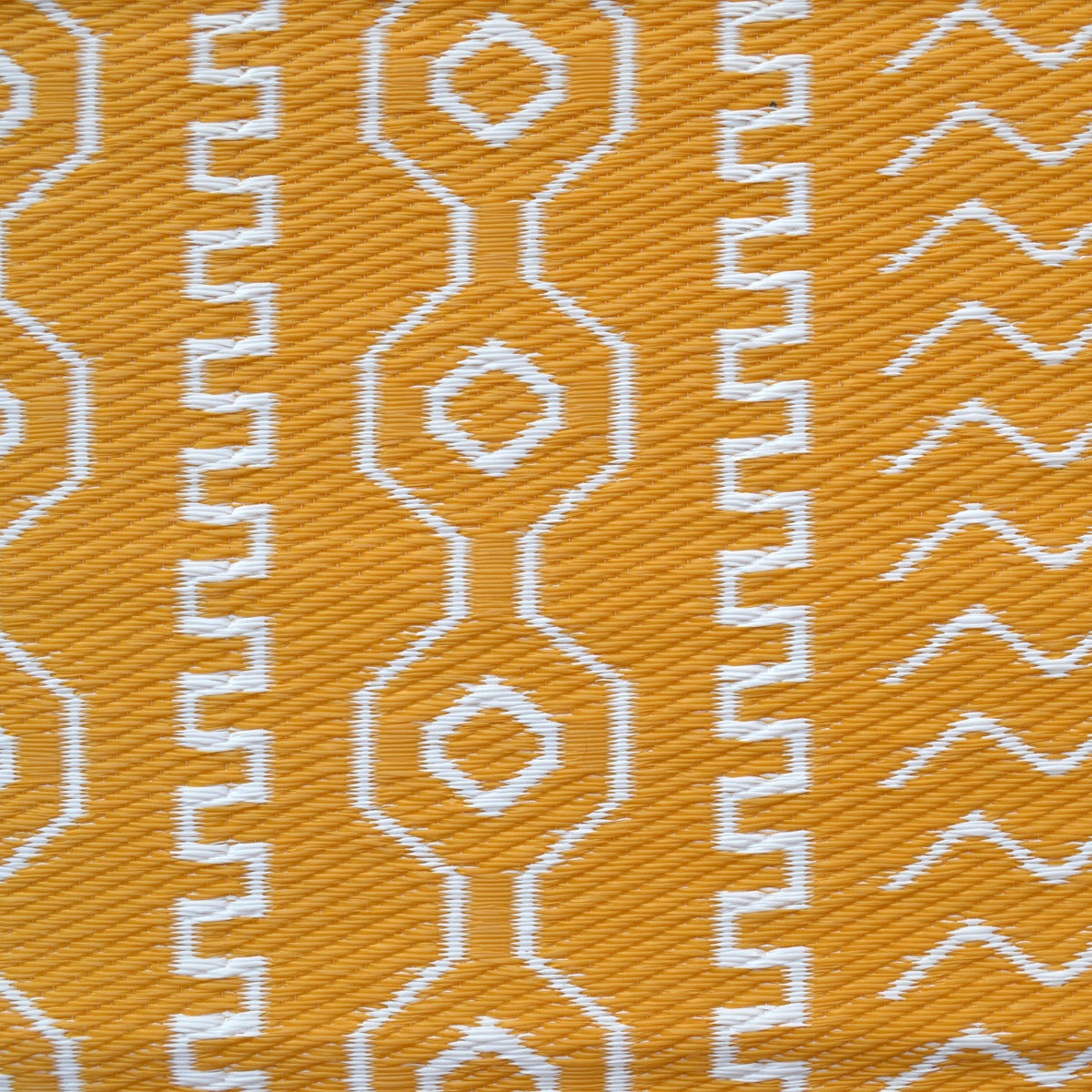 Reversible Outdoor Plastic Mat - Chatai Tomo - Yellow- 120x170cm