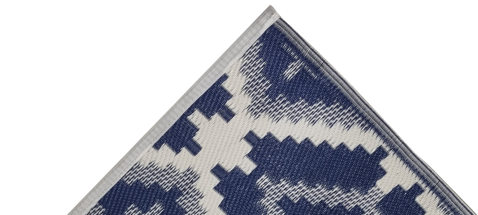 Eco-friendly Reversible Outdoor Plastic Mat-Chatai VWRC5-Blue-120x170cm