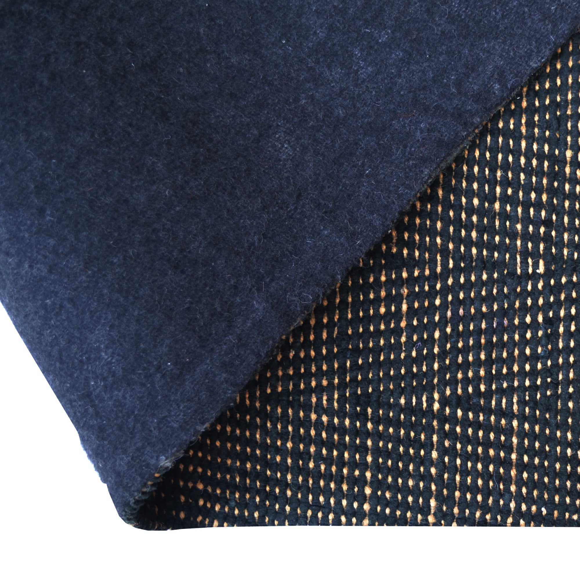Handwoven Chevron Jute Rug-6419-Black/Natural-90x150cm
