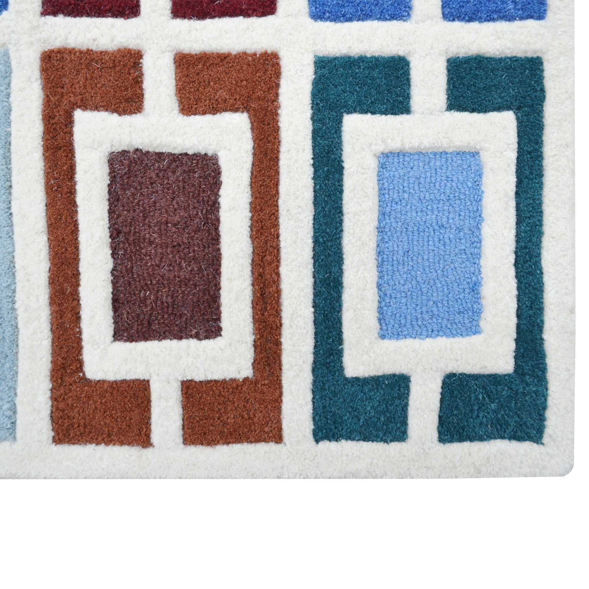 Handmade Alliance Wool Rug-6435-Multi-110x160cm