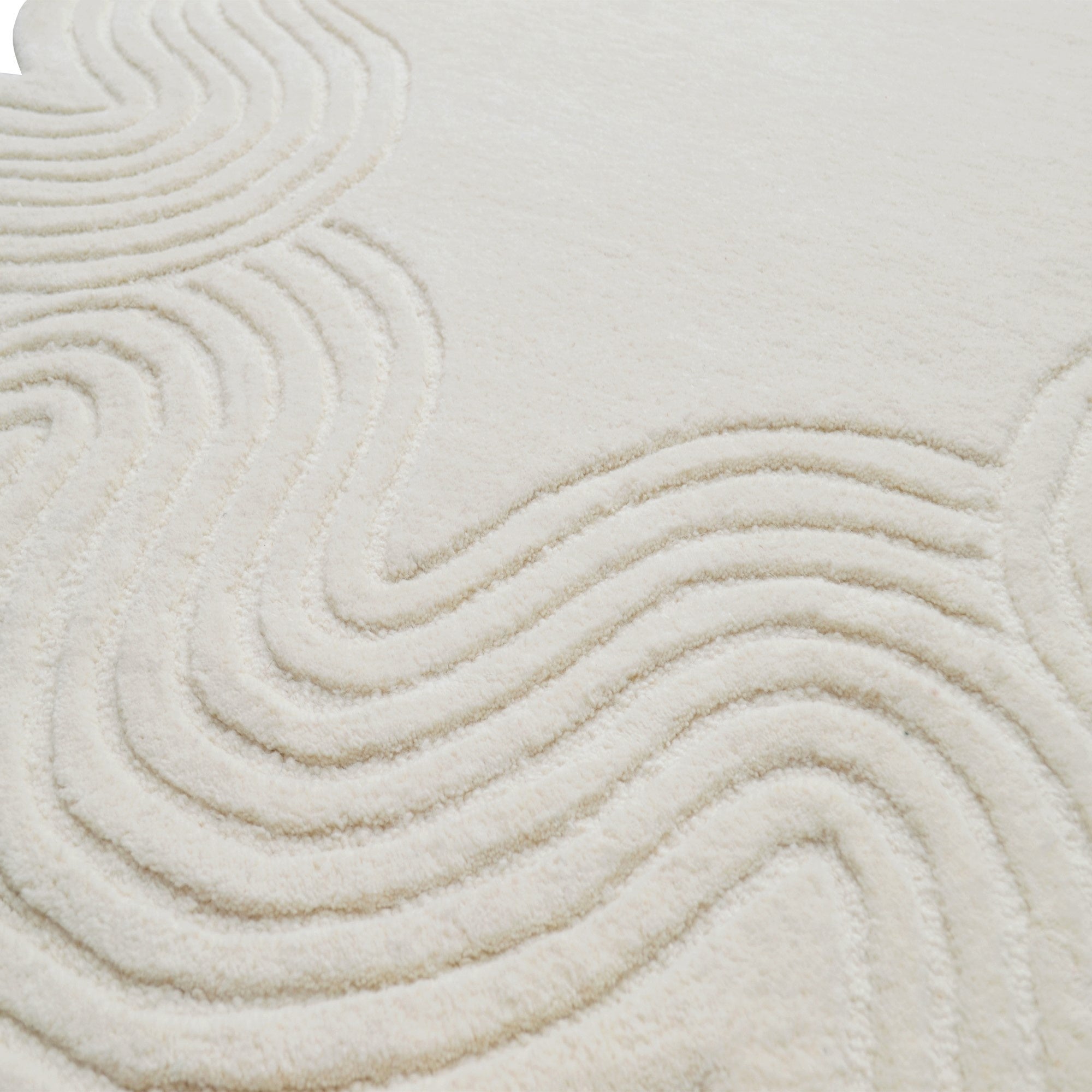 Handmade Novelty Wool Rug-6429-Ivory-110x160cm