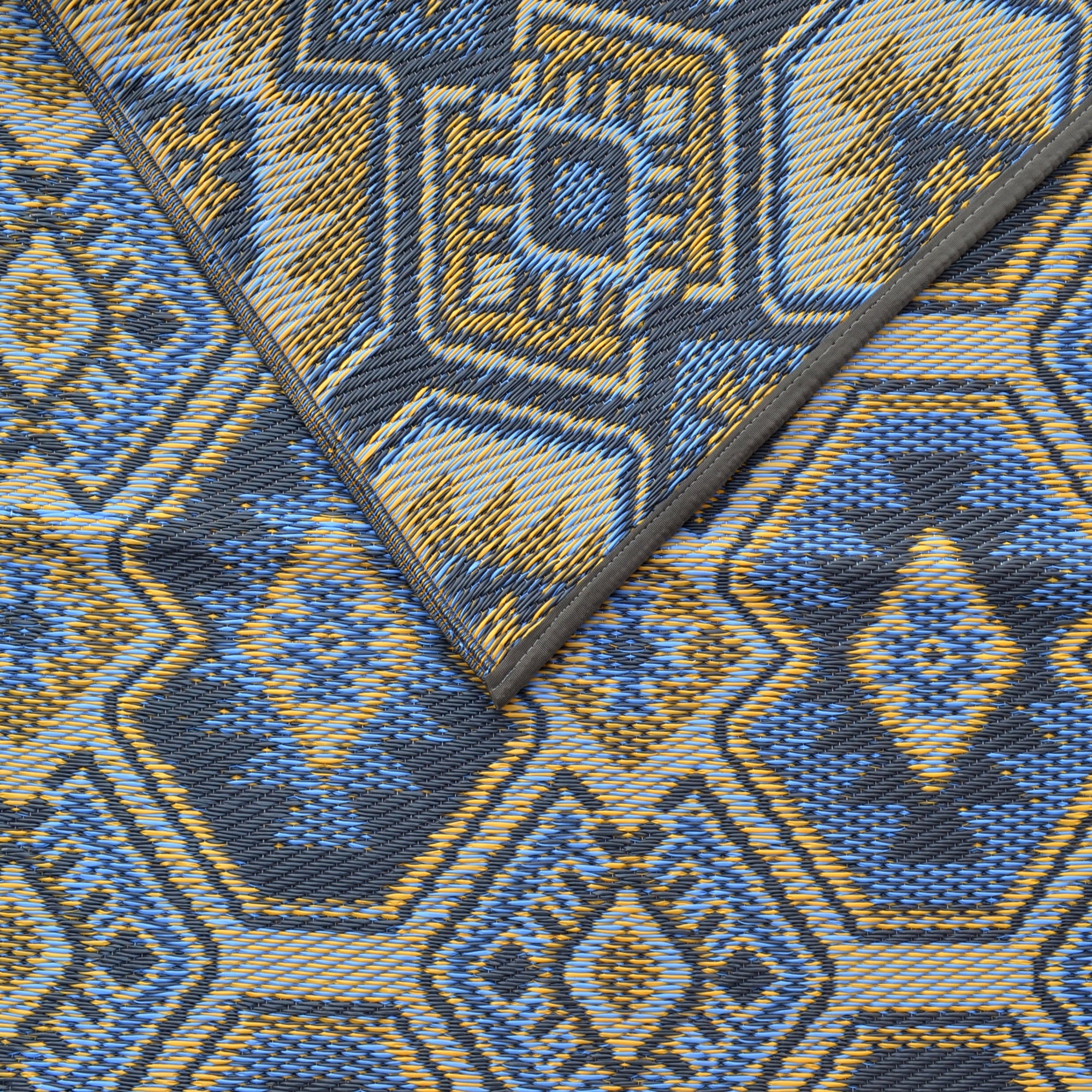 Outdoor Camping Picnic Mat-Chatai port-blue-120x170cm