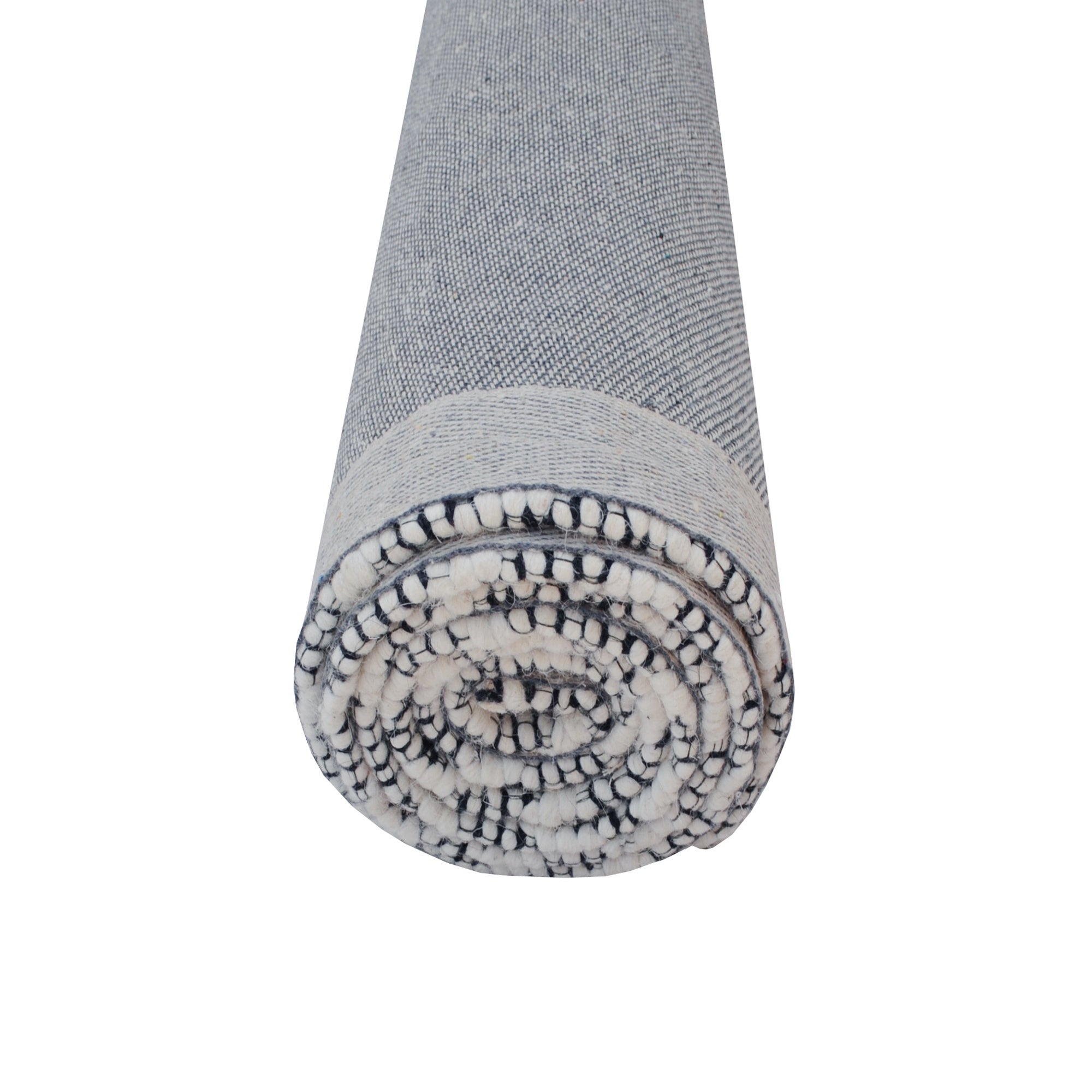 Handwoven Wool Rug-Miami 504-Ivory/Black-160x230cm