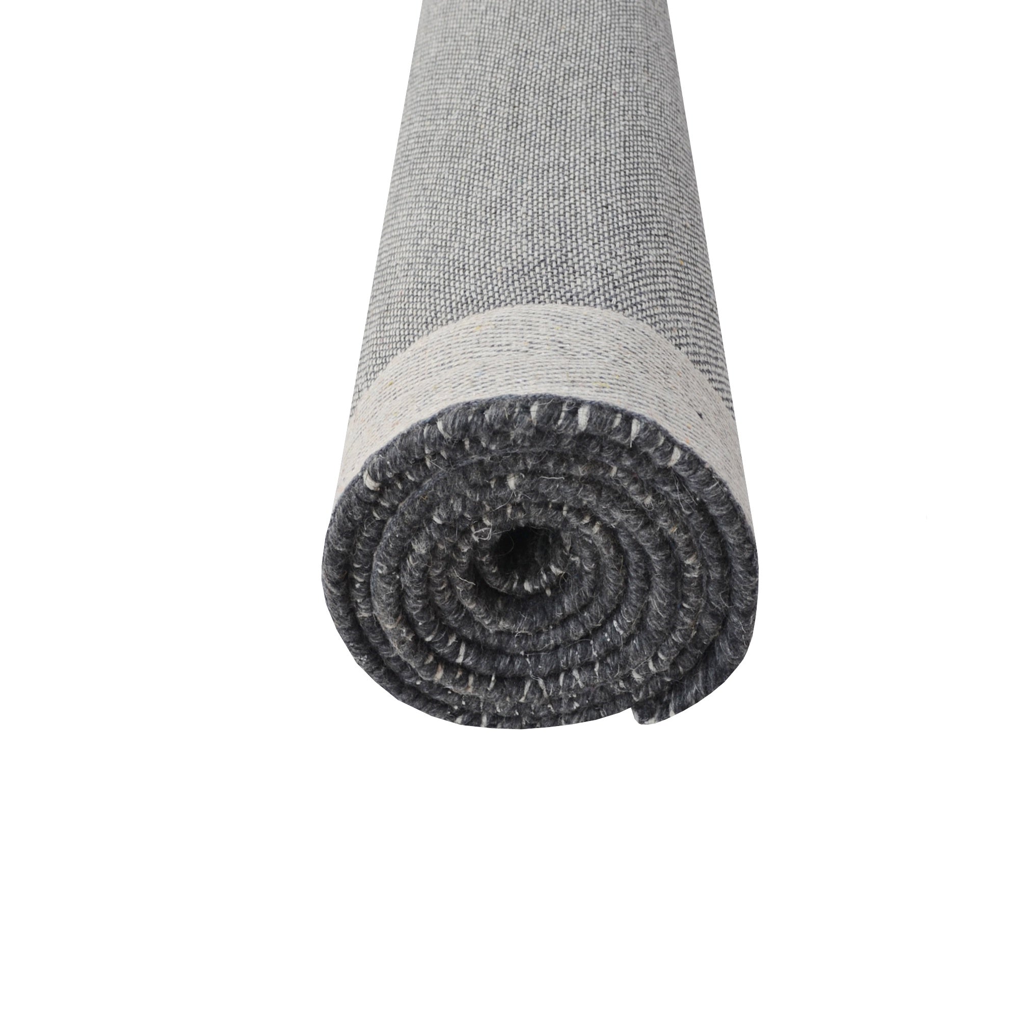 Handwoven Wool Rug-Ruskin 501-Charcoal-110X160cm
