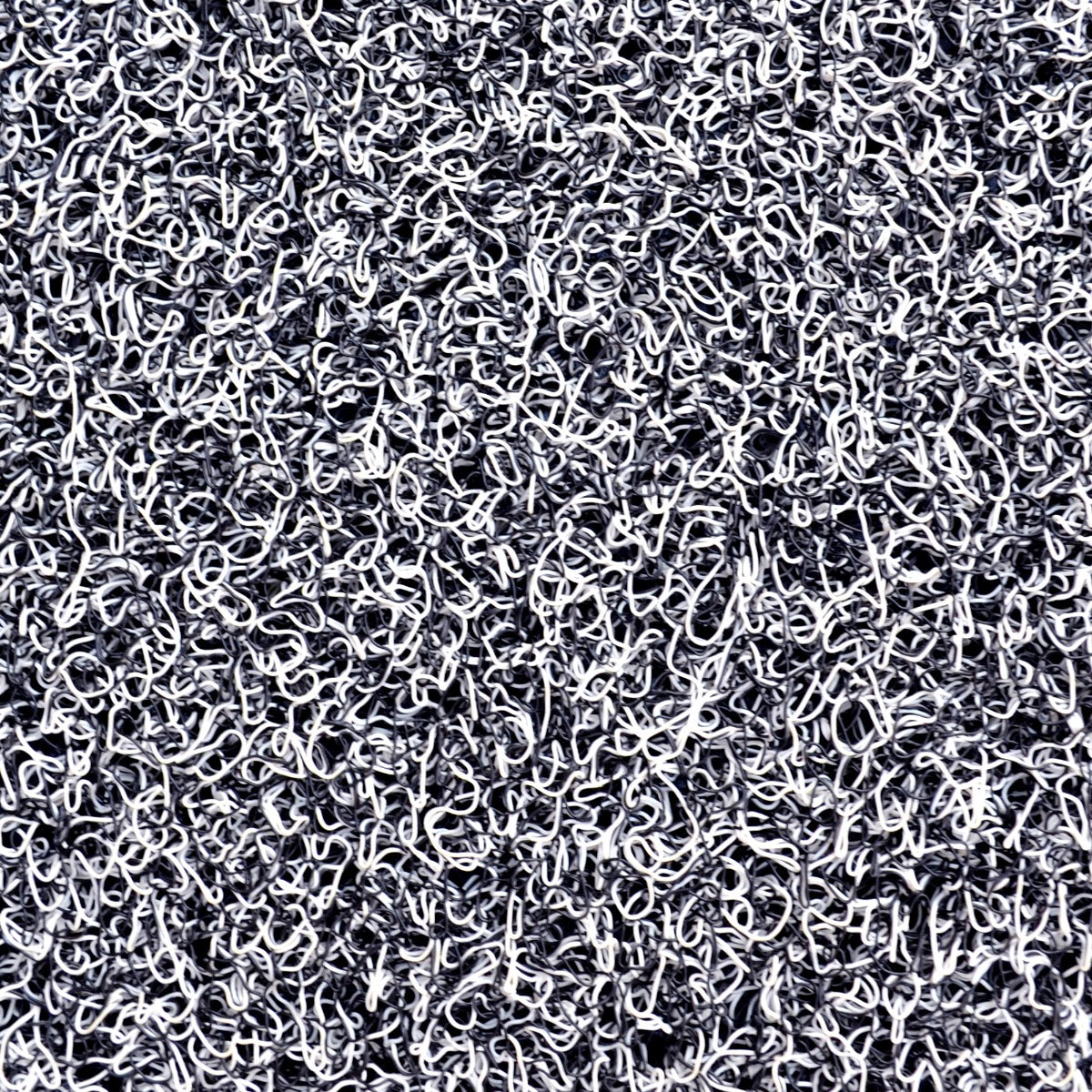 Non Slip Doormat/Rubber Mat-Cozy 010-White/Black-40x60cm