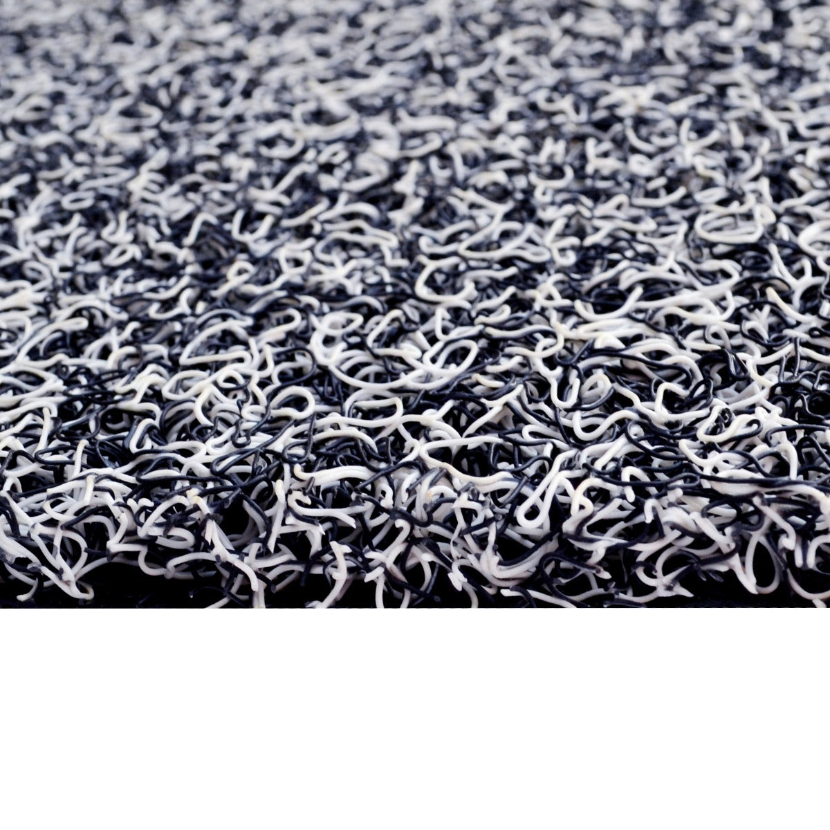 Non Slip Doormat/Rubber Mat-Cozy 010-White/Black-40x60cm