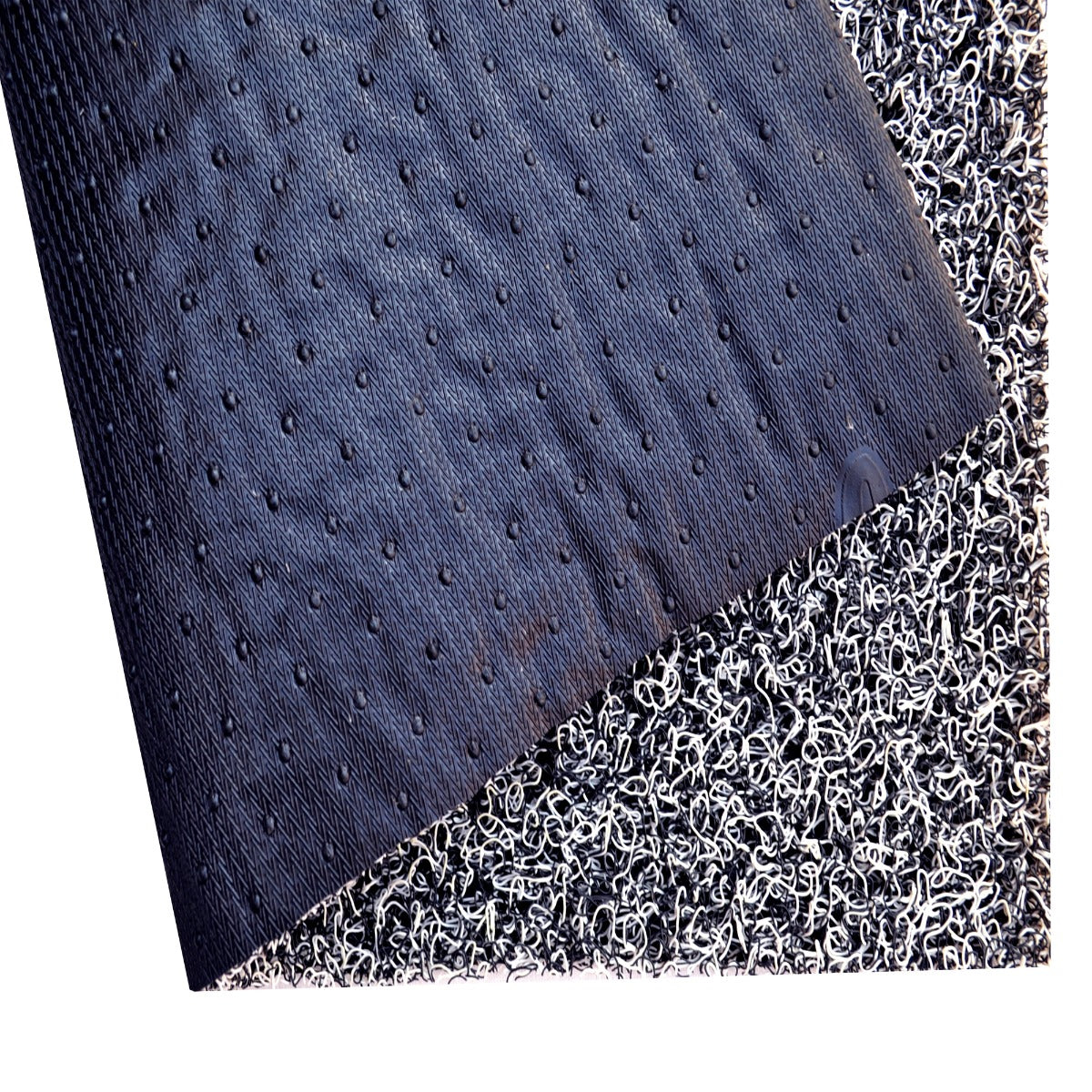 Non Slip Doormat/Rubber Mat-Cozy 010-White/Black-40x60cm