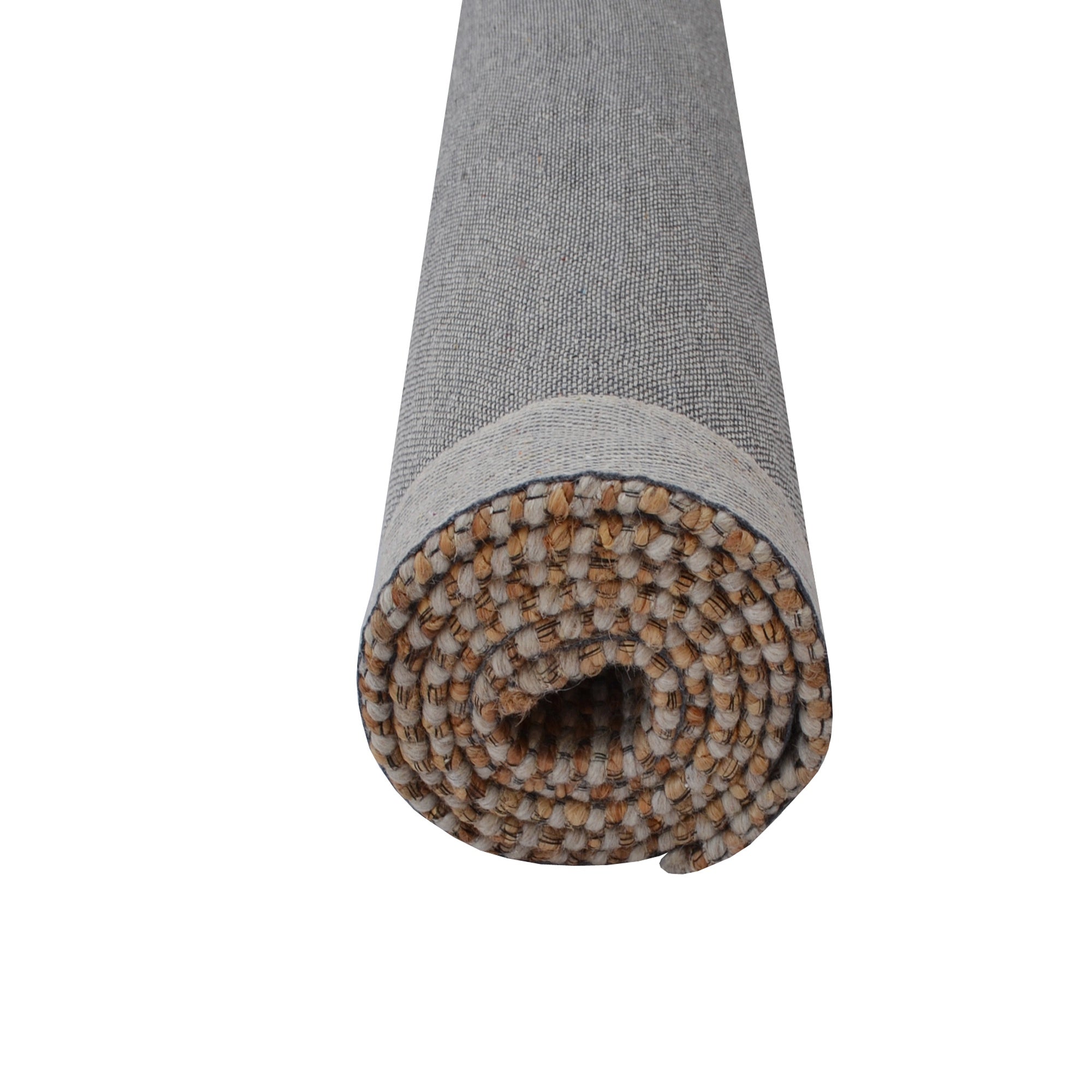 Handwoven Wool & Jute Rug-Cedar 510-Natural/Silver-110x160cm