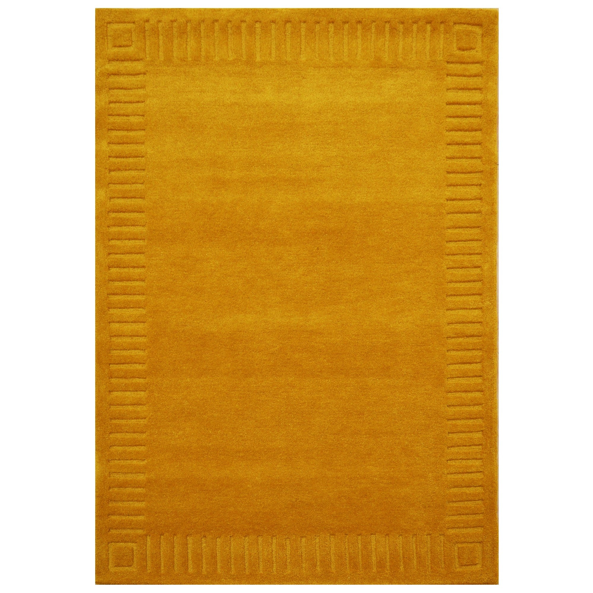 Handtufted Wool Rug-Unique 6445-Lemon Chrome-110X160cm