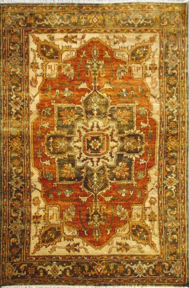 Authentic Style Sherapi-(102)-Rust/Green-143x219