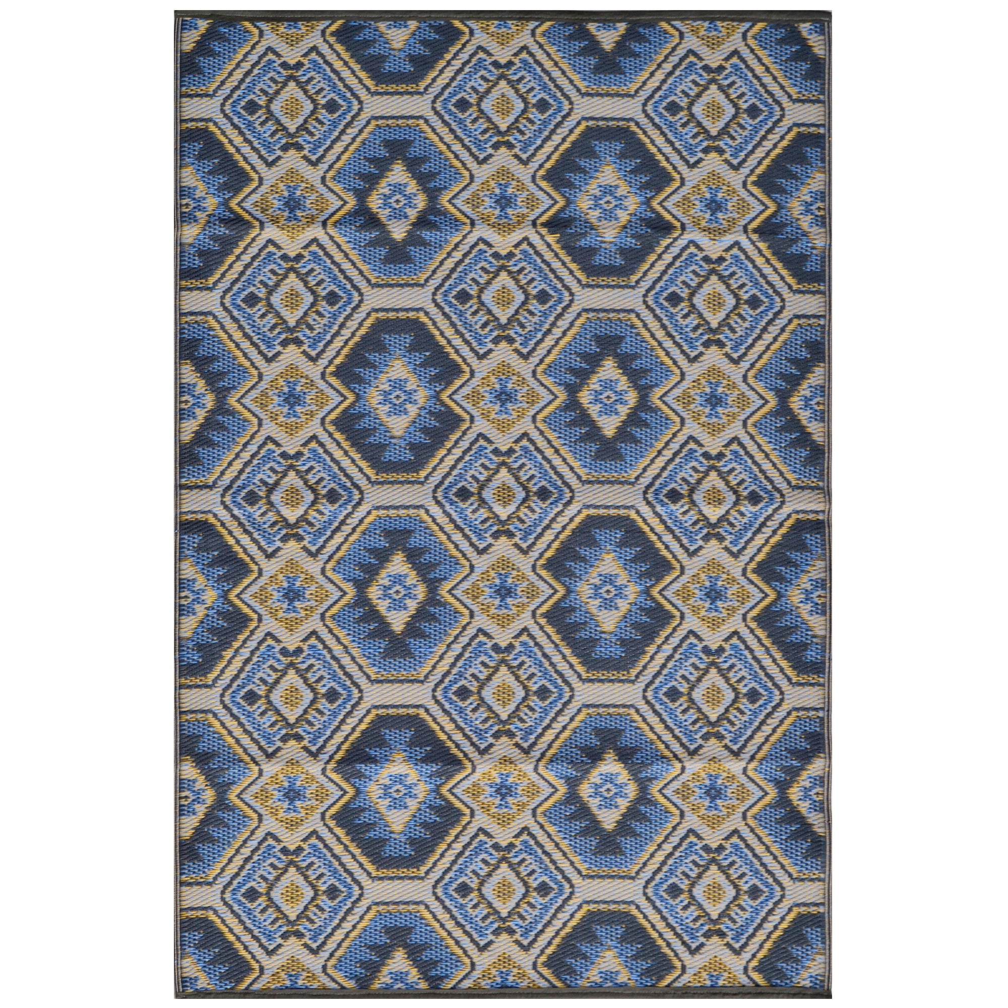 Outdoor Camping Picnic Mat-Chatai port-blue-120x170cm