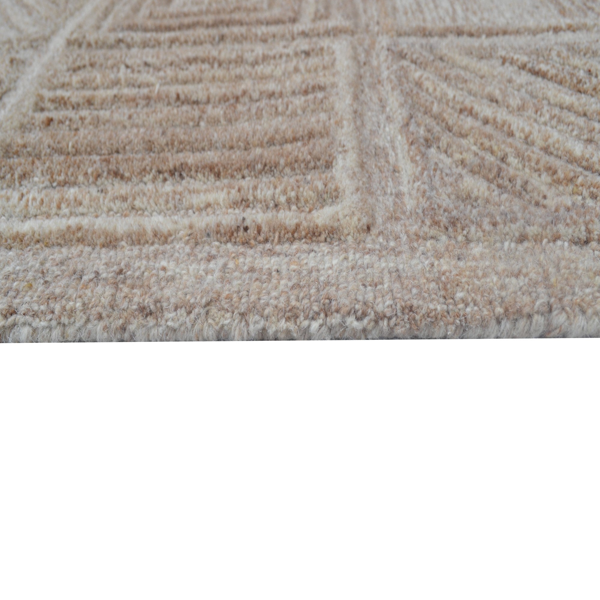 Handmade Texture Wool Rug- 6430-Natural Mix-110x160cm