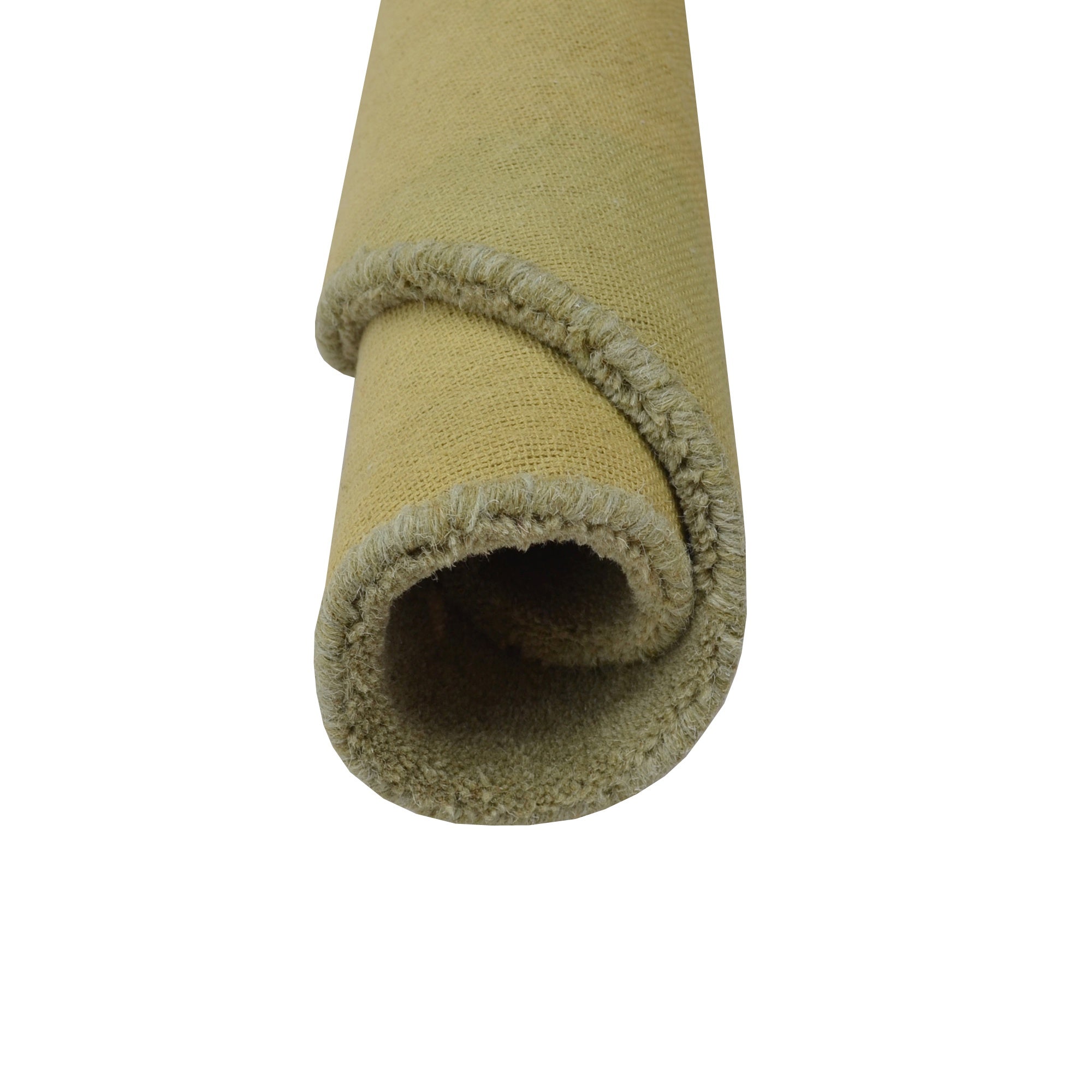 Handmade Round Wool Rug- Transit 6329-Cream Sea Green-100x100cm