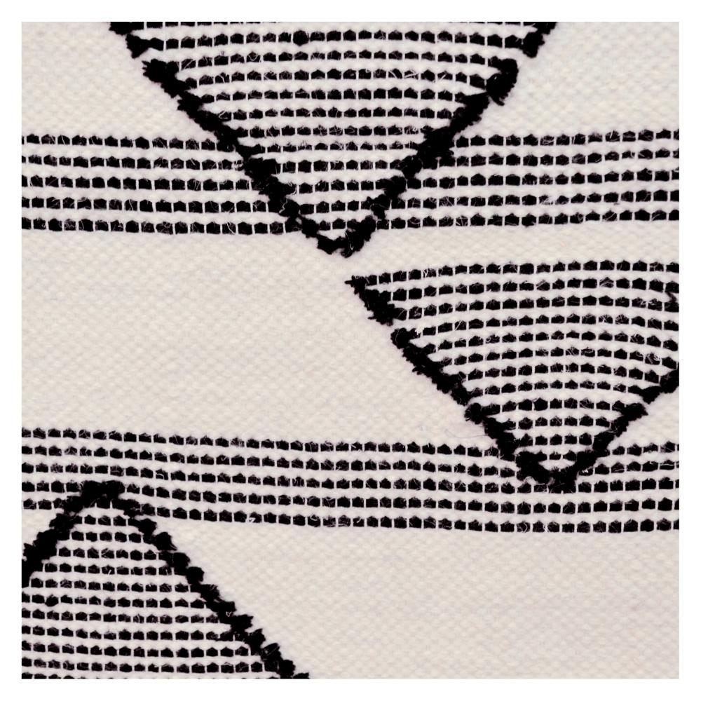 Artisan Decor Handwoven Woollen Wall Hanging-AD22-Ivory/Black-50x80cm