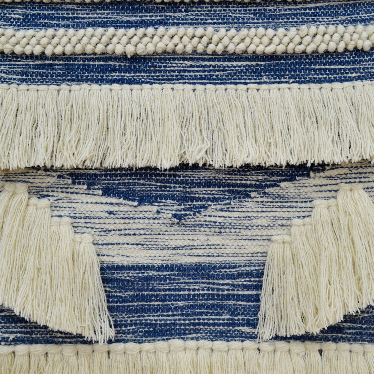 Modern Handwoven Wallhanging-Verona AD-24-Ivory Denim-55x100cm
