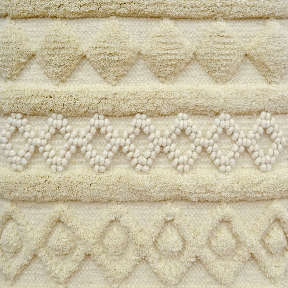 Modern Handwoven Wallhanging-Strasbourge AD-25-Ivory-50x120cm