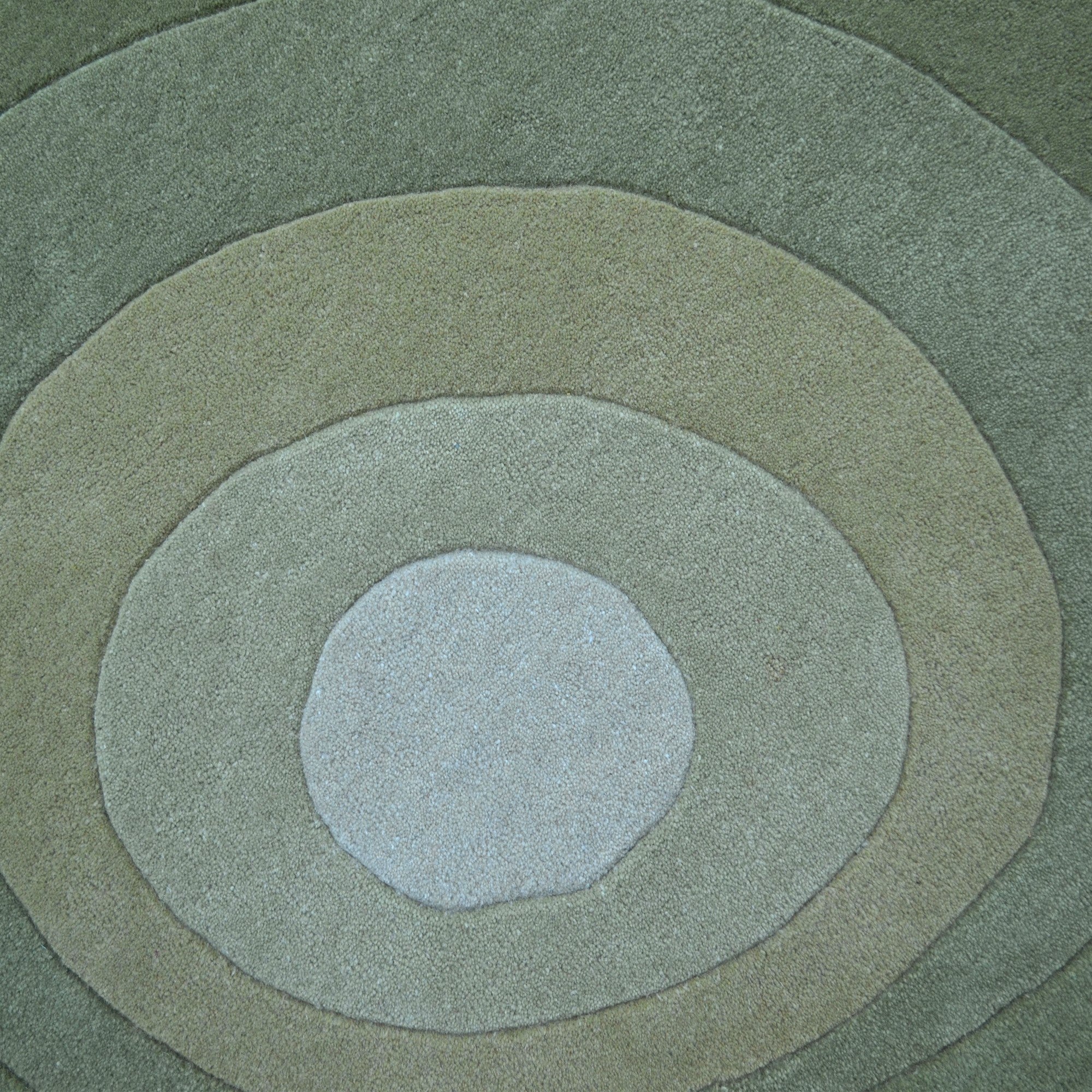 Handtufted Wool Rug-Florian 6446-Sage Green-160X160cm
