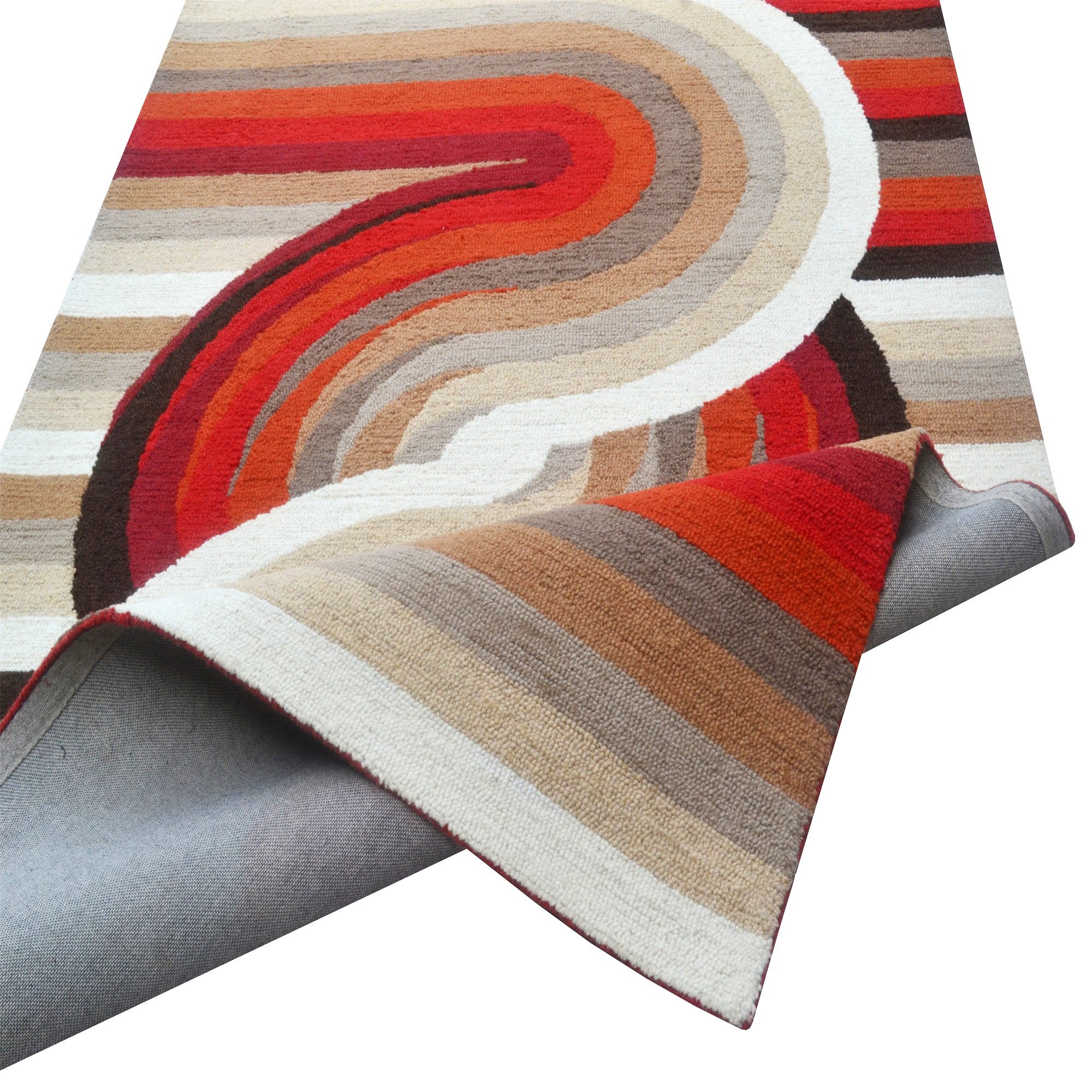 Handmade Luna Wool Rug- 6441-Multi-110x160cm