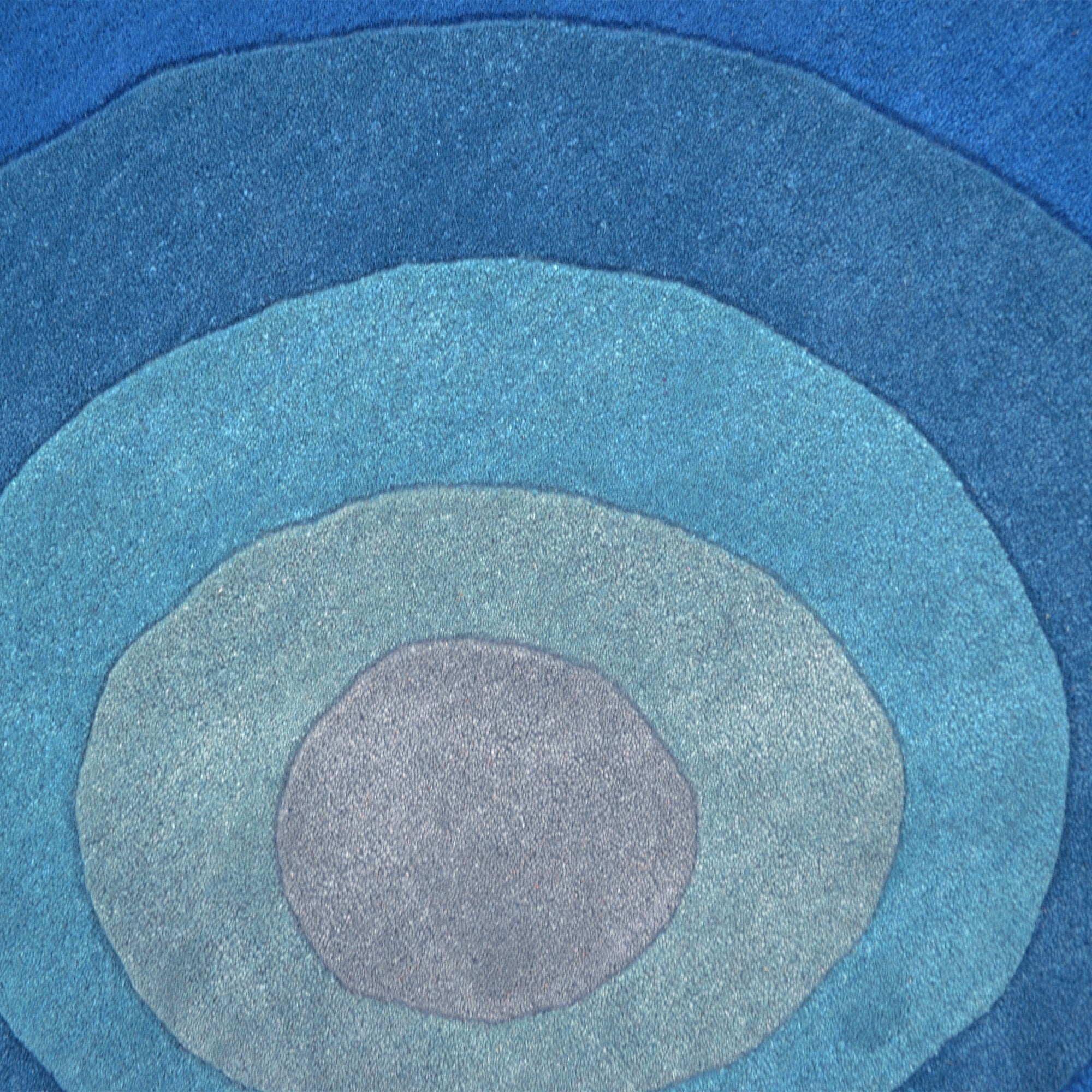 Handtufted Wool Rug-Florian 6446-Imperial Blue-160X160cm
